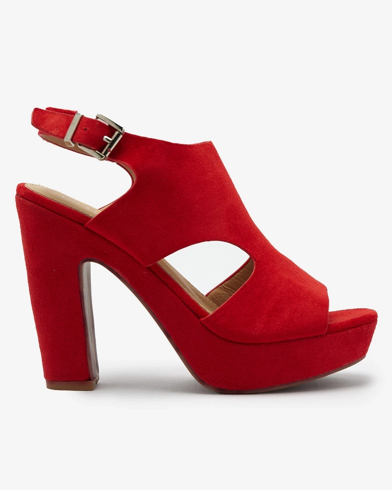 Sandales rouges pour femme sur tige Lamiess - Footwear