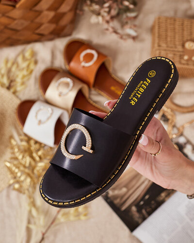 Royalfashion Tongs à semelle plate Omerta pour femme