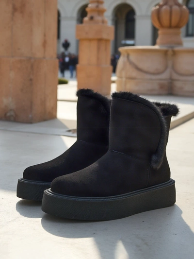 Royalfashion Chaussures de style Snowboot pour femmes Cozio