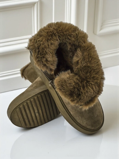 Royalfashion Bottes courtes de style bottes de neige pour femmes Aurelia Classico