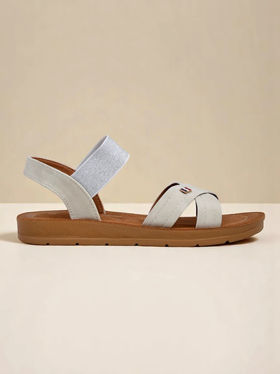 Sandales à brides élastiques pour femme Royalfashion Zerefis