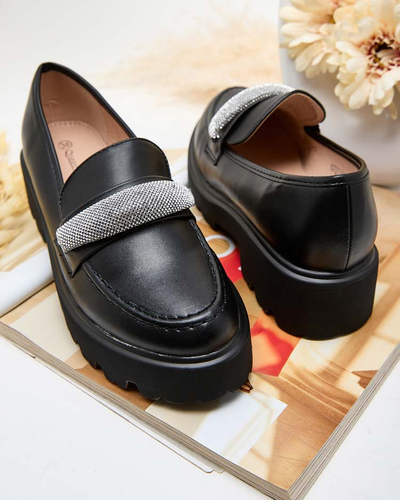 Royalfashion Mocassins femme avec zircons Emerne