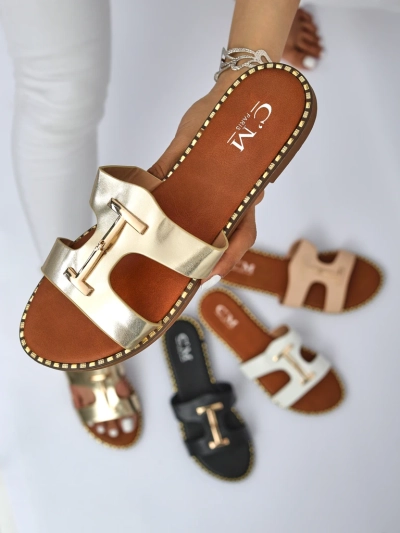 Royalfashion Mules plates pour femmes Maya Louise