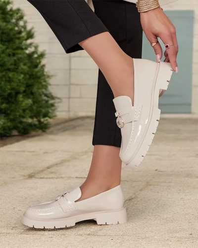 Royalfashion Mocassins laqués pour femme Bemies