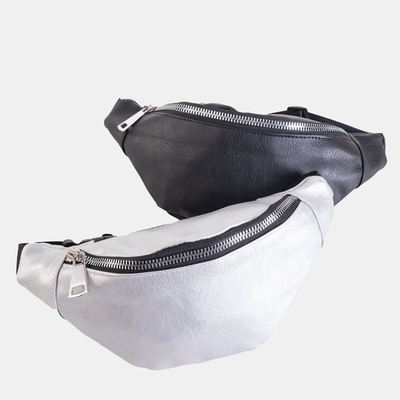 Sac banane argent femme - Sacs à main