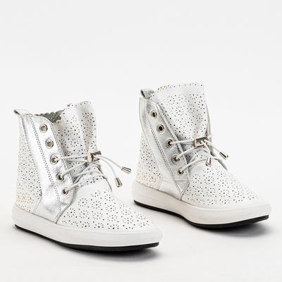 OUTLET Slip-on enfant Lonsi blanc ajouré - Chaussures