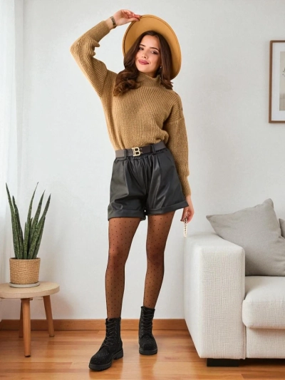 Pull pour femme Royalfashion avec col roulé