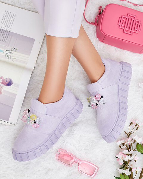 Royalfashion Demi chaussures de sport avec pierres colorées Resinello