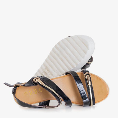 Noir Sandales Ranita à talon pour femmes - Chaussures