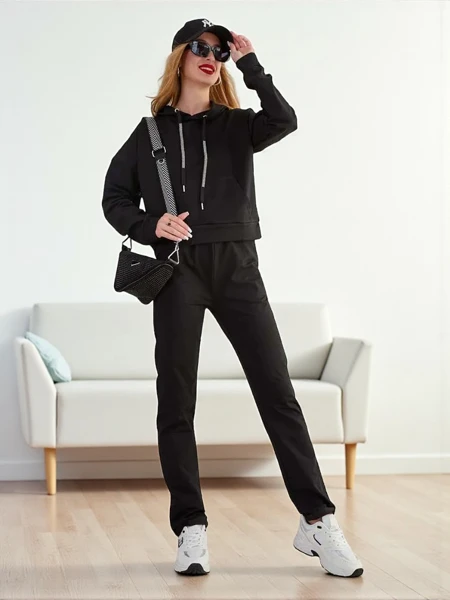 Royalfashion Ensemble de sweatshirt en coton pour femme