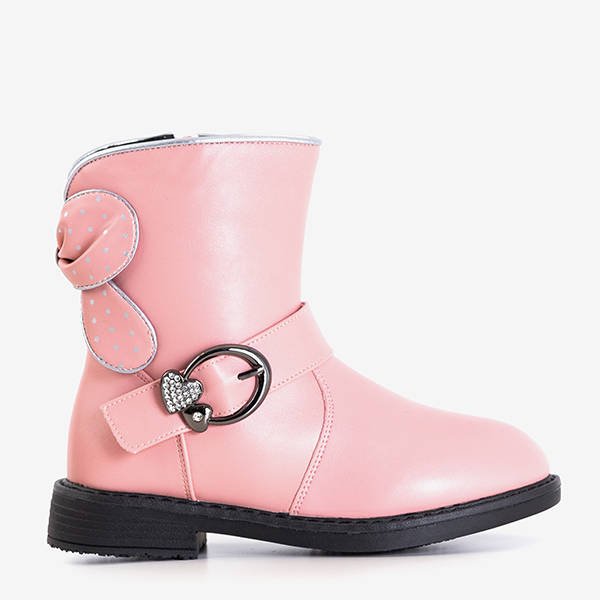 Bottes filles roses avec boucle Ivetti - Chaussures