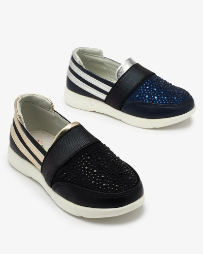 OUTLET Royalfashion Baskets à enfiler pour enfants Navy-black Ciarala