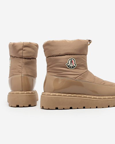 Royalfashion Bottes de neige à enfiler pour femme de couleur marron Ireda