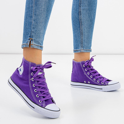 Baskets montantes violettes pour femmes Inter - Chaussures