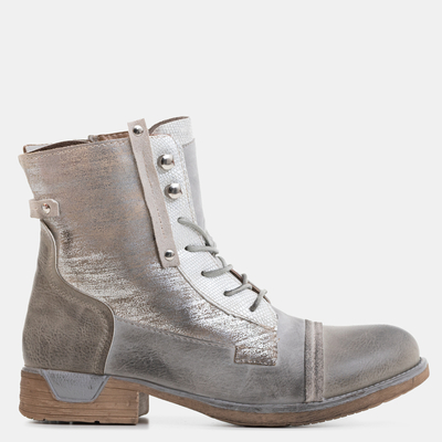 Bottines argentées pour femmes avec paillettes et gaufrage Levina - Chaussures