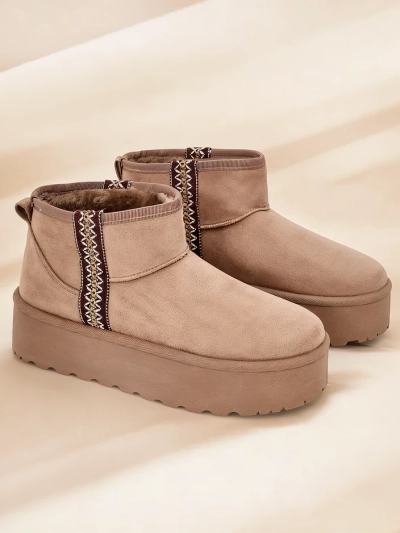 Bottes courtes Royalfashion pour femmes style bottes de neige Haluzi