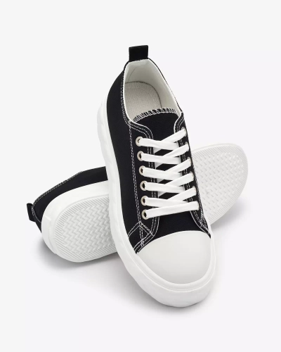 Royalfashion Baskets compensées pour femme noir Merija