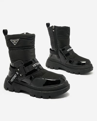 Royalfashion Bottes de neige pour femme en noir Fiellar