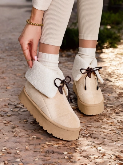 Bottes de neige à lacets pour femme Royalfashion Wdeno