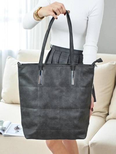 Sac à main shopper pour femmes en cuir écologique Tessira
