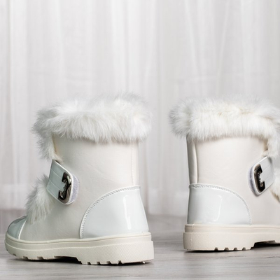 Bottes de neige blanches doublées de fourrure Harriett - Chaussures