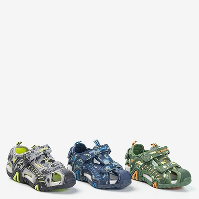 Sandales camouflage vertes pour garçons Berti - Chaussures