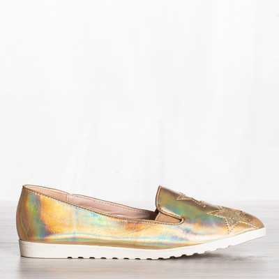 Slip doré avec étoiles Jovi - Chaussures