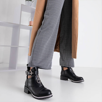 Bottes noires pour femmes à découpes Egeria - Footwear