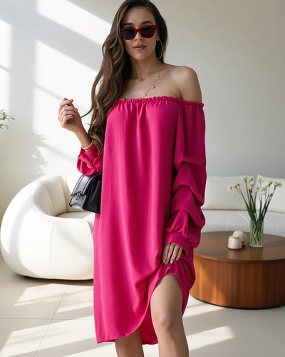 Robe féminine Royalfashion lisse a'la espagnole avec volants