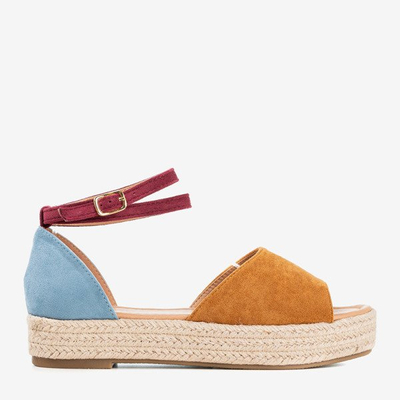Sandales femme multicolores a&#39;la espadrilles Truly Yours - Chaussures 1