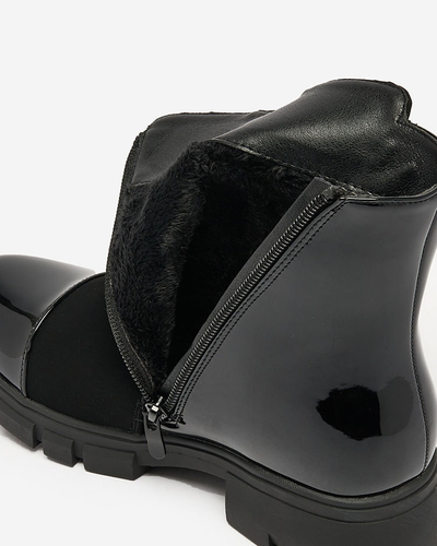 Royalfashion Bottes noires mattes pour femmes Dedaheh