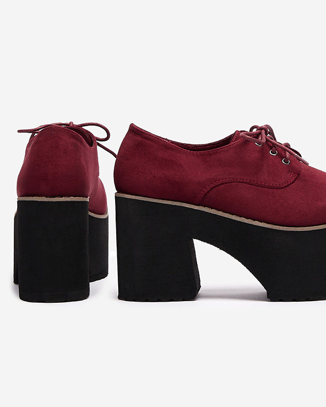 Demi-souliers à lacets marron pour femmes sur une semelle solide Lobera - Footwear