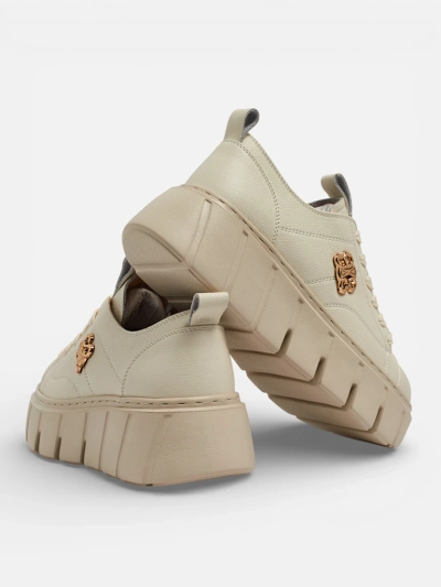 Sneakers de sport pour femmes en cuir naturel Sacerr