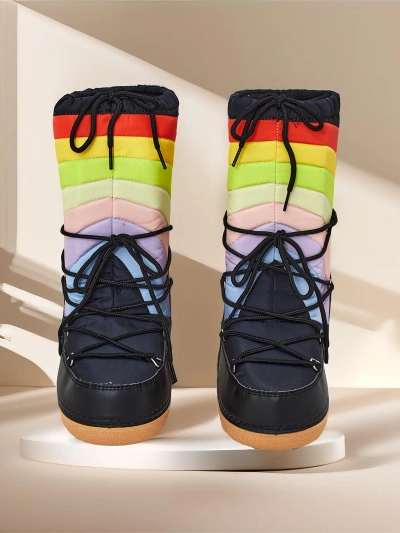 Chaussures de style botte de neige pour femmes Royalfashion Tencce