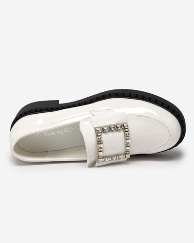 OUTLET Chaussures laquées blanches à boucle Fogim - Footwear
