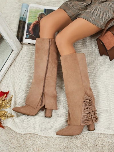 Bottes pour femmes en éco-daim avec tige Rimolea