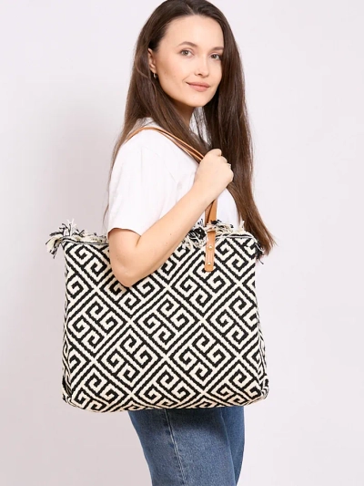 Sac de course tissé à motifs Royalfashion