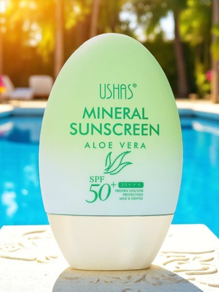 USHAS Écran solaire fortement hydratant à l'aloe SPF 50
