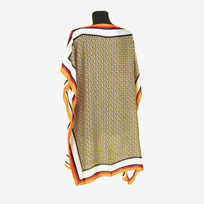 Paréo femme beige à motifs - Vêtements