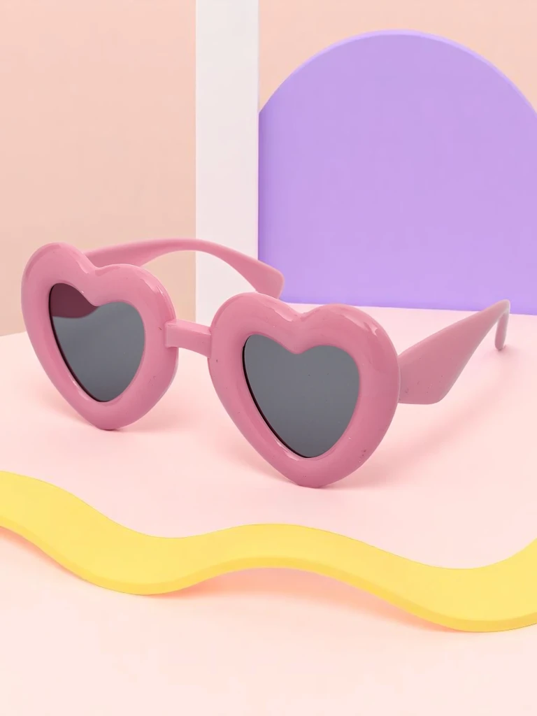 Royalfashion Lunettes de soleil pour enfants en forme de cœur