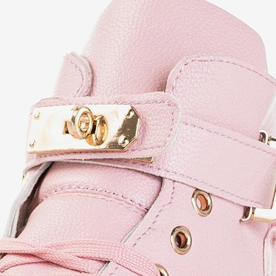 Baskets roses ornées d'or Harla - Footwear