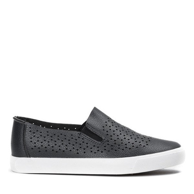 Granatowe dziecięce slip - on Prymea - Obuwie