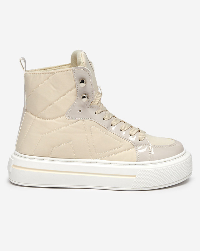 OUTLET Baskets de sport femme beige Asmako- Footwear