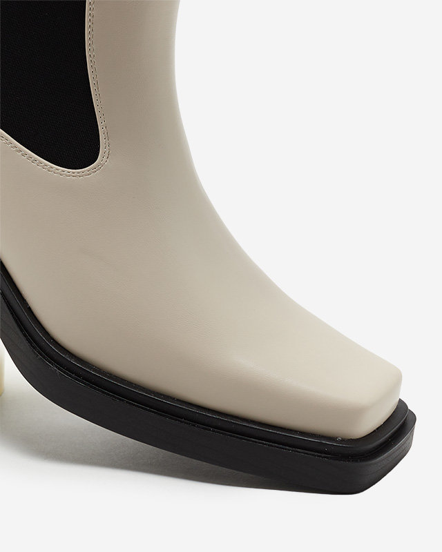 Bottines à enfiler beiges pour femmes Darran - Footwear