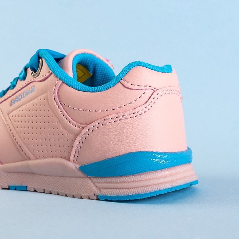 Chaussures de sport pour enfants roses avec un ruban Halifa bleu - Footwear