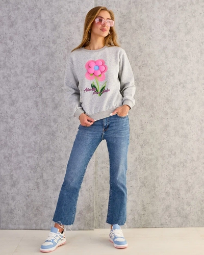Royalfashion Sweat mince imprimé pour femme