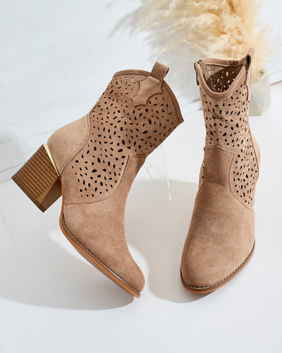 Royalfashion Bottes basses ajourées Mozie pour femme