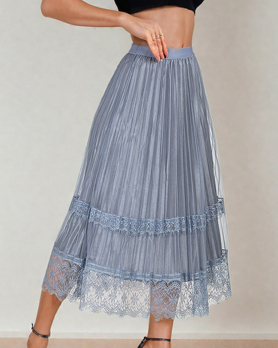 Royalfashion Jupe midi double face pour femme
