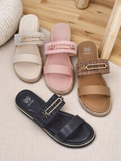 Royalfashion Chaussons plats pour femmes Mamma