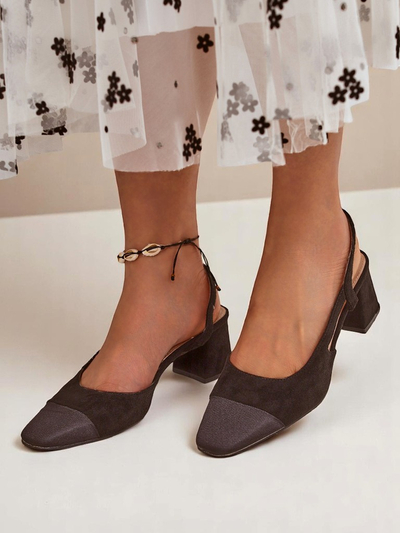 Royalfashion Escarpins élégants à talon bas pour femmes Eleganzo